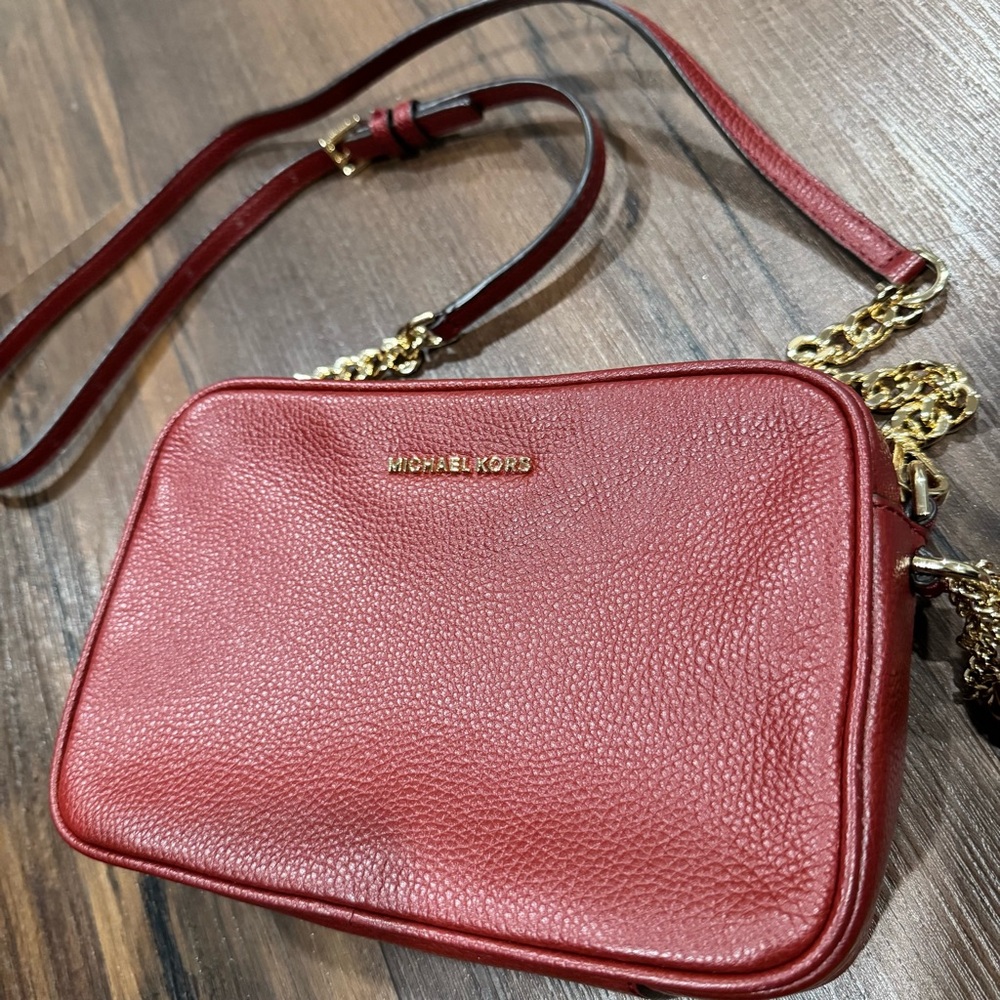 MICHAEL MICHAEL KORS Ginny Leather Crossbody Bag - Picture 2 of 11